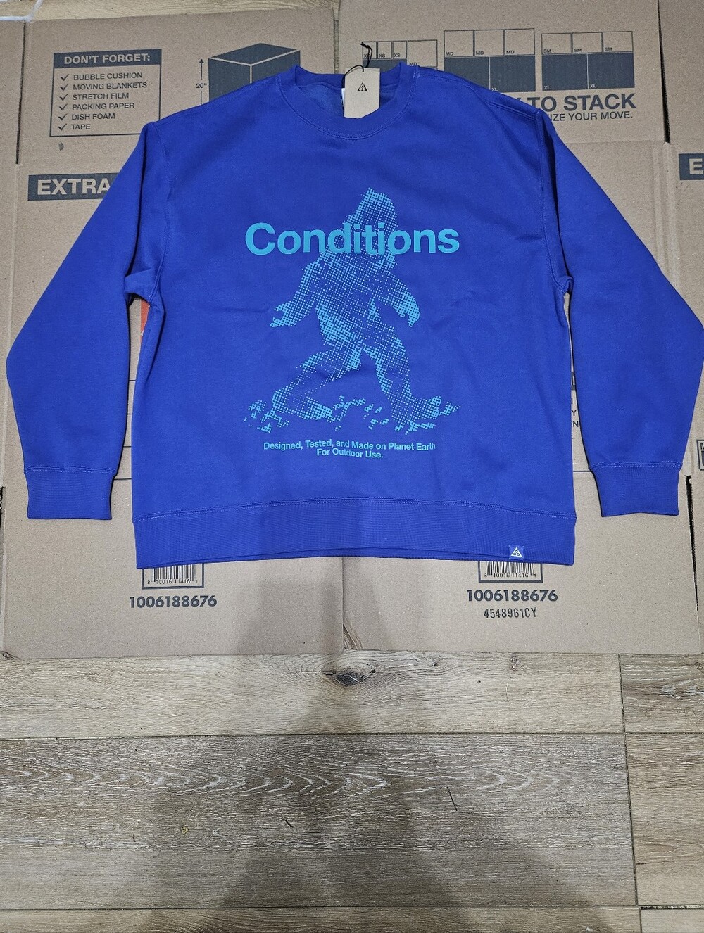 Nike ACG Tuff Fleece Therma Fit Pullover Crewneck Blue